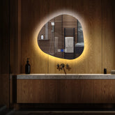 LED Spiegel Asymmetrisch | Touch-Schalter | Anti-Beschlag-Funktion | Einstellbare Farbtemperatur - Reyze Seria Ambient Model 1